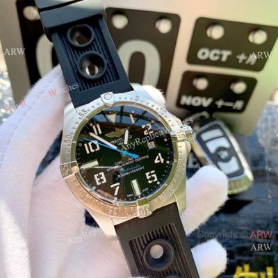 Copy Breitling Avenger II Seawolf Watches Black Dial w Blue hand